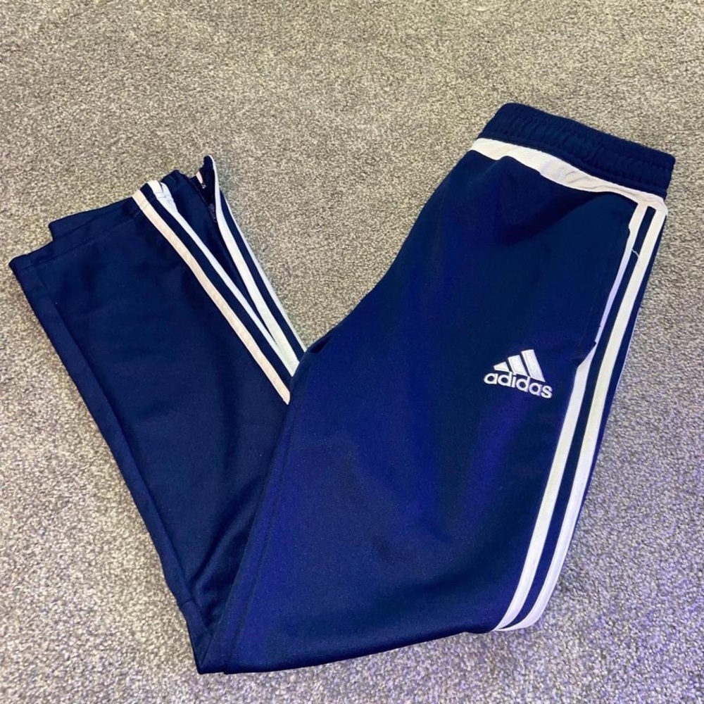 Navy Blue Adidas Track Sweatpants